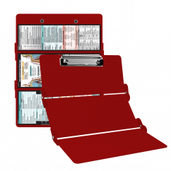 WhiteCoat Clipboard® Trifold - Red Occupational Therapy Edition